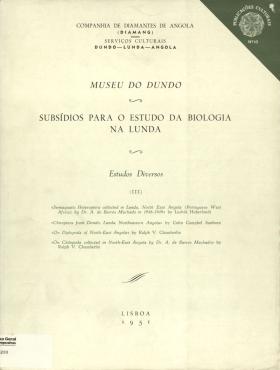 Subsidios para o Estudo da Biologia na Lunda. 10
Ludvik Hoberlandt, et. al., 10, 1951 - 114 pags.