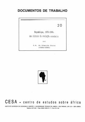 Revista do Centro de Estudos Sobre África (CESA) - nº 20 - «Moçambique, 1975-1990: Uma síntese sobre a evolução económica»
A. M . de Almeida Serra, 20, 1991 - 49 pags.